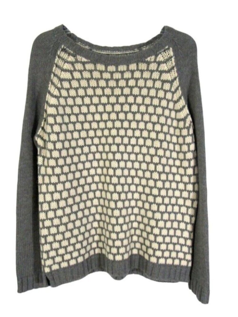Firth Wool Cashmere Sweater Size XS Gray Cream Oversized Long Sleeve Womens
